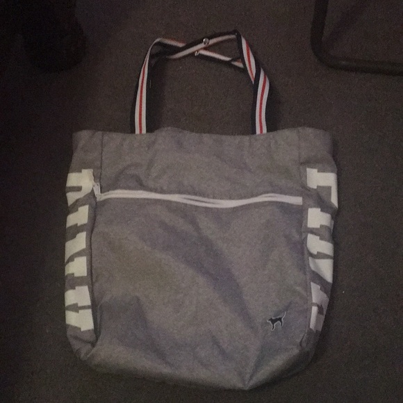 PINK Victoria's Secret Handbags - VS PINK Grey Beach Tote